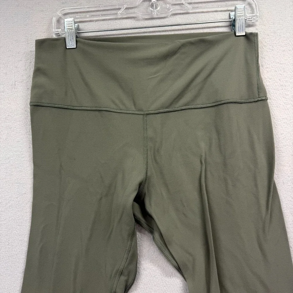 Lululemon Align Crop Leggings Womens‎ 12 Fits 30x26* Green Base Layer High Waist